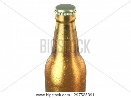 Alcohol Bottled Product With Condensation