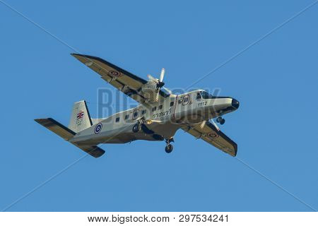 Passenger Airplane Landing At The Airport