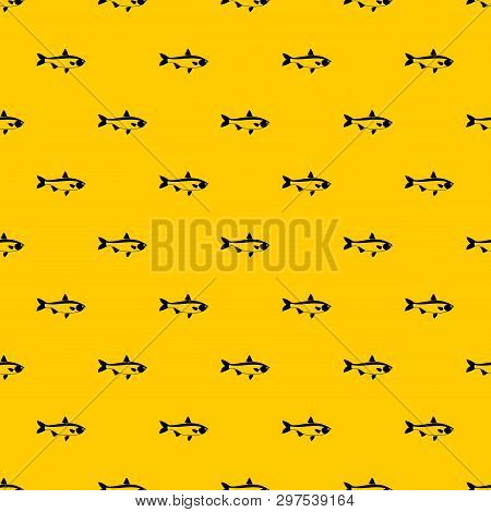 Fish Pattern Seamless Vector Repeat Geometric Yellow For Any Design