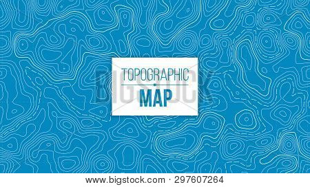 Creative Vector Illustration Of Topographic Map. Art Design Contour Background. Abstract Concept Gra
