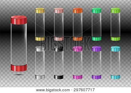 Set Glass Tubes - Science - Vector