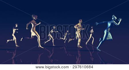 High Priority Express Lane Advantage as a Business Concept 3D Render