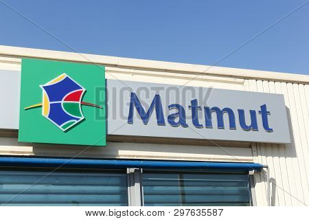 Arles, France - July 4, 2018: Matmut Logo On A Wall. Matmut Group Accompanies Its Policyholders Thro