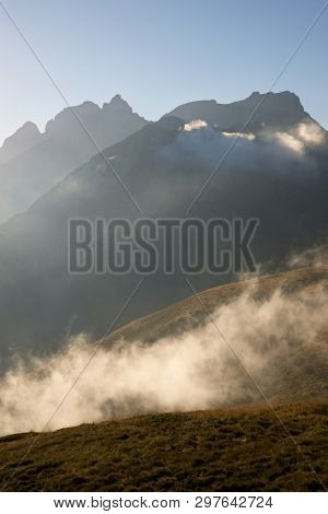 Peaks in Oza Valley, Pyrenees, Spain.