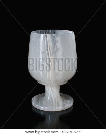 marble wine goblet