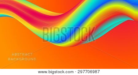 Orange Glow Background For Design Vector Template