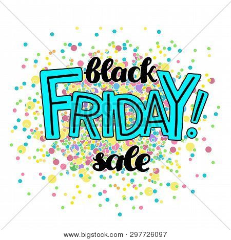 Creative Vector Illustration Of Friday Text For Stickers, Cards, For Any Type Of Artworks, As Well A