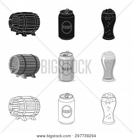 Vector Design Of Pub And Bar Icon. Set Of Pub And Interior Vector Icon For Stock.