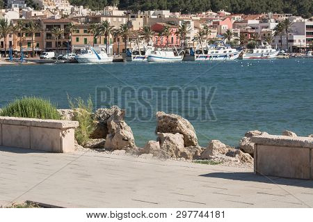 Bay And Harbor Port De Andratx, Mallorca, Spain
