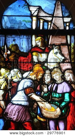 Triel kirkon lasimaalaus