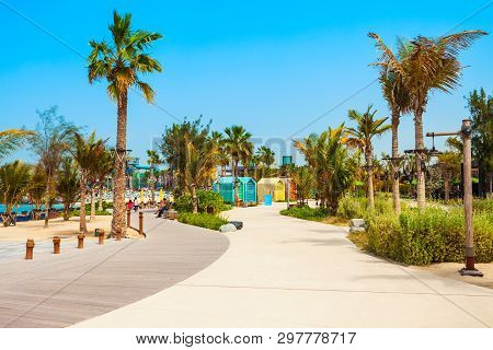 La Mer Or Jumeira Beach Is A Public Beach In Dubai City In Uae