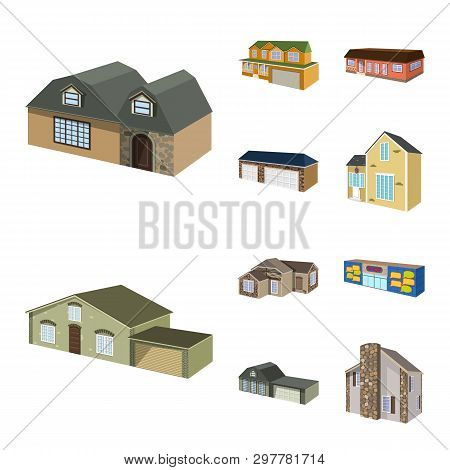 Vector Design Of Building And Home Logo. Collection Of Building And Construction Vector Icon For Sto