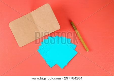 1 Diy Three-dimensional 3d Greeting Card With Flowers For Mothers Day On A Living Coral Background. 