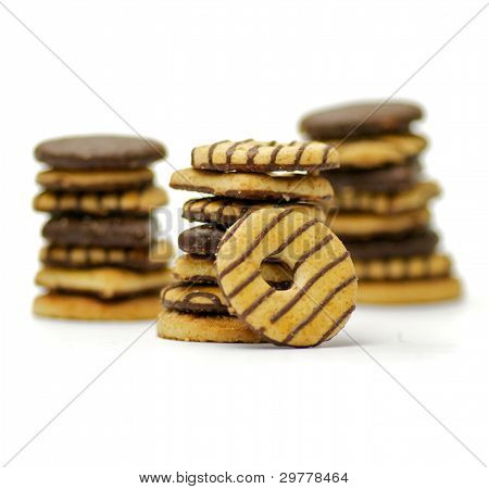 Shortcakes con glassa al cioccolato