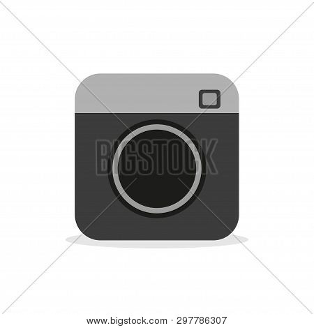 Camera - Vector Icon Camera, Video And Photo Hipster Camera
