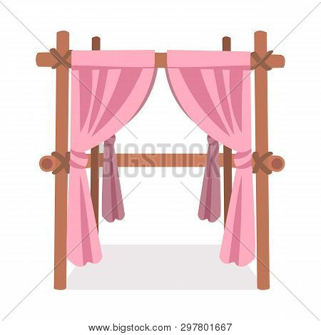 Vector Illustration Of Tent And Wedding Logo. Collection Of Tent And Summer Vector Icon For Stock.