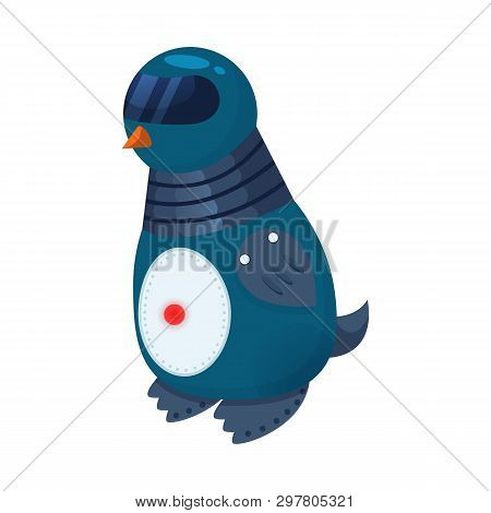 Vector Design Of Penguin And Animal Symbol. Collection Of Penguin And Android Stock Vector Illustrat