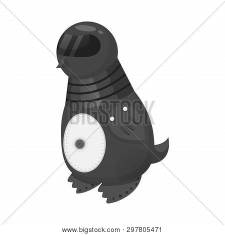 Vector Illustration Of Penguin And Animal Sign. Collection Of Penguin And Android Vector Icon For St
