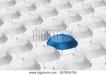 3D Rendering, The Umbrella With White Background