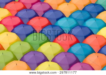 3D Rendering, The Umbrella With White Background