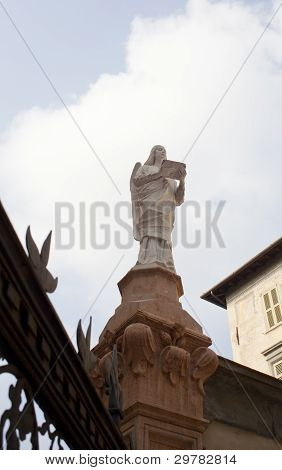 Virgin Mary Statue, Baptistry In Bergamo Alta