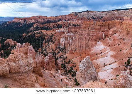 The Beginning Of The Valley Of The Bryce Canyon National Park.