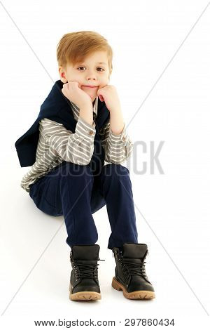 A Little Boy Of School Age Thought About It. The Concept Of The Childs Intellectual Development, Thi