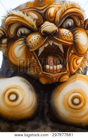 Ubud, Bali - March 04, 2011: Ogoh-ogoh Statues At The Ngrupuk Parade In Bali Island In Indonesia