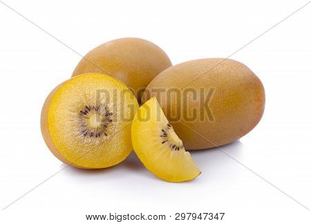 Kiwi Gold Isolated On The White Background