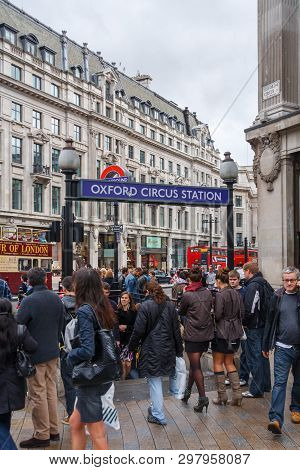 Oxford Circus Tube Station, London, United Kingdom, Uk