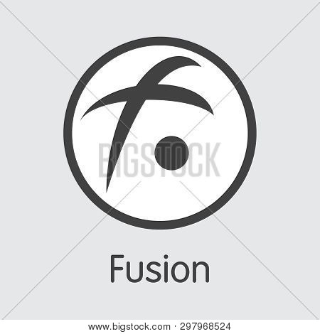 Fsn - Fusion. The Logo Of Virtual Currency Or Market Emblem.