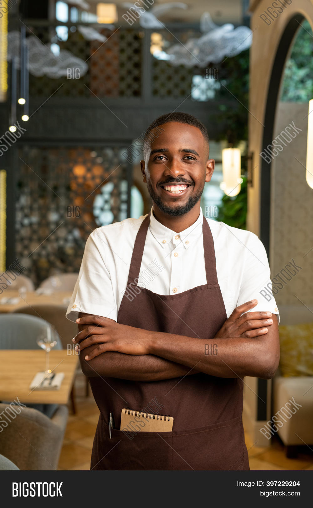 Young Waiter African Image & Photo (Free Trial) Bigstock