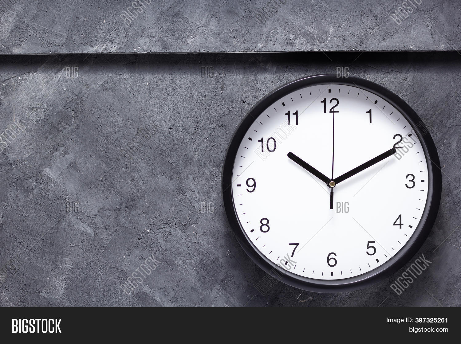 Wall Clock Grey Image & Photo (Free Trial) Bigstock