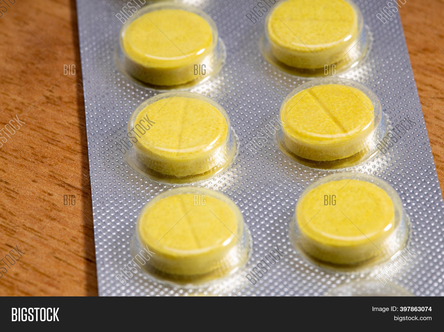 Yellow Tablets Close Image & Photo (Free Trial) Bigstock