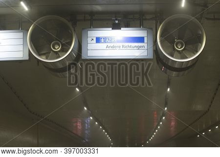 Air Ventilation In A Car Tunnel, Road Traffic And Transportation