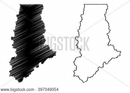 Ravalli County, Montana (u.s. County, United States Of America, Usa, U.s., Us) Map Vector Illustrati