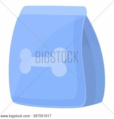 Dog Food Bone Pack Icon. Cartoon Of Dog Food Bone Pack Vector Icon For Web Design Isolated On White 