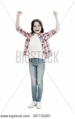 Little Winner. Child Care. Wellbeing And Health. Upbringing Versatile Personality. Childhood Concept