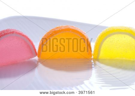 Värikästä hyytelö Candy viipaleiksi