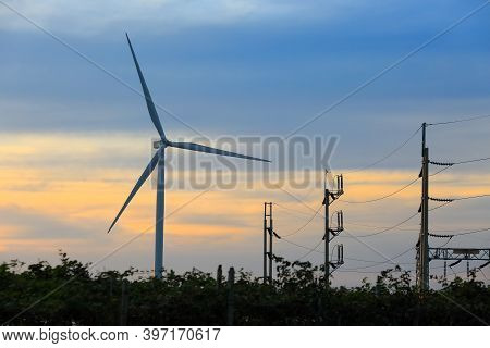 Wind Power Mills ,green Energy In Thailand