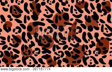 Seamless Leopard Pattern. Moderndesign For Web And Print. Handmade Textiles, Fabric And Wallpaper. C