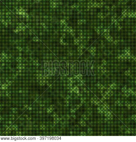 Military Camouflage Seamless Pattern. Urban Digital Pixel Style.