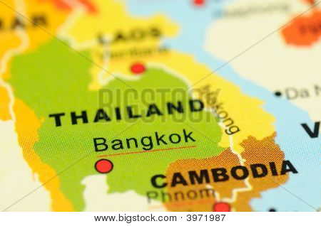 Thaimaa kartta