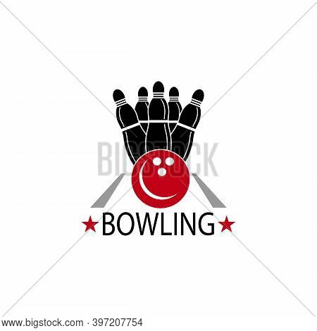 Bowling Logo Stock Vector Sport Template Illustration