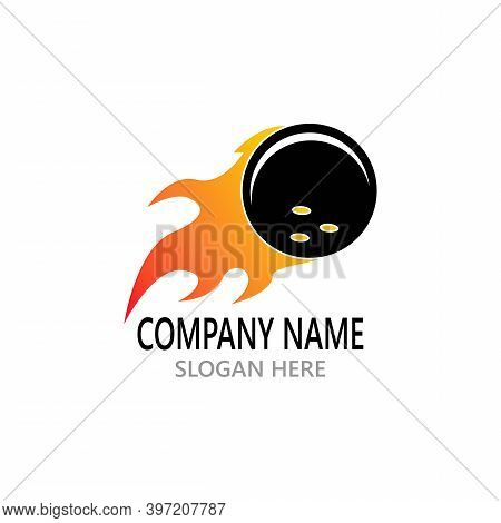 Bowling Logo Stock Vector Sport Template Illustration