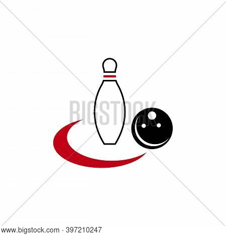 Bowling Logo Stock Vector Sport Template Illustration
