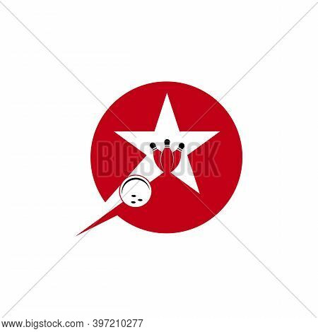 Bowling Logo Stock Vector Sport Template Illustration