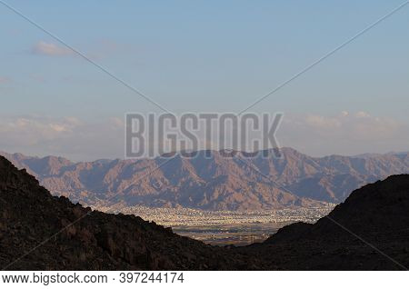 Hiking In Evening In Shehoret Mountains, South Israel