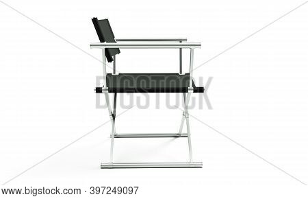 Cinema Industry Concept. Directors Chair 3d Render