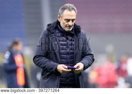 Milano, Italy. 29th November 2020. Cesare Prandelli, Head Coach  Of Acf Fiorentina    During The Ser